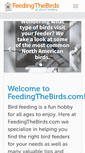 Mobile Screenshot of feedingthebirds.com