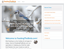 Tablet Screenshot of feedingthebirds.com